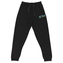Load image into Gallery viewer, 93 TM 11 Joggers ( Powder Blue Letters &amp; Yellow Outline )
