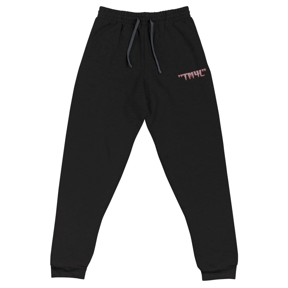 TM4L Joggers ( Silver Letters & Red Outline )