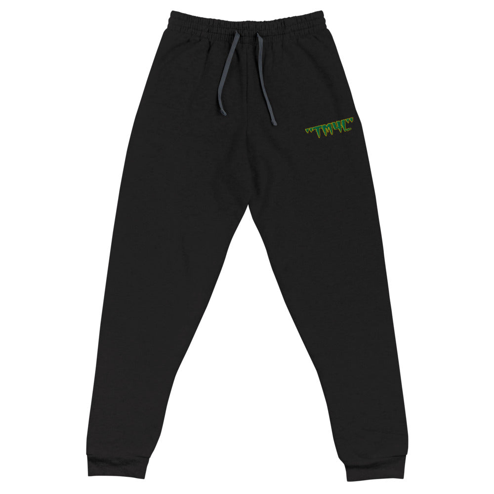TM4L Joggers ( Green Letters & Gold Outline )