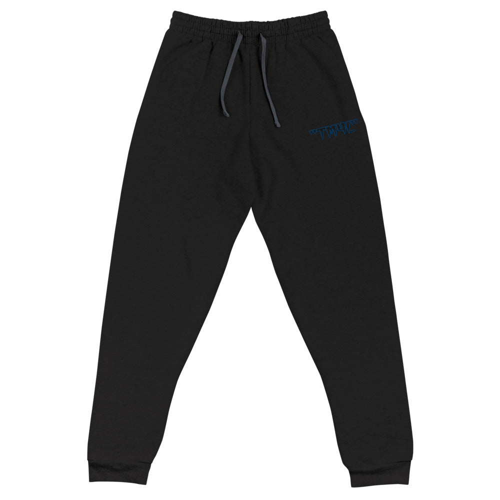 TM4L Joggers ( Black Letters & Blue Outline )