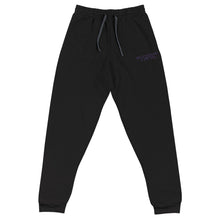 Load image into Gallery viewer, TM4L Joggers ( Black Letters &amp; Purple Outline )
