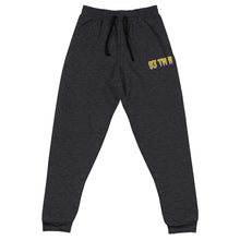 Load image into Gallery viewer, 93 TM 11 Joggers ( Yellow Letters &amp; Gray Outline )
