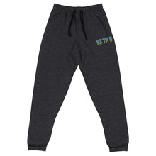 Load image into Gallery viewer, 93 TM 11 Joggers ( Powder Blue Letters &amp; Yellow Outline )
