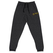 Load image into Gallery viewer, 93 TM 11 Joggers (Gold Letters &amp; Black Outline)
