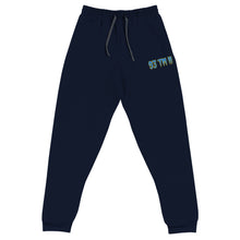 Load image into Gallery viewer, 93 TM 11 Joggers ( Powder Blue Letters &amp; Yellow Outline )
