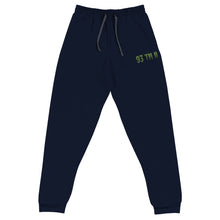 Load image into Gallery viewer, 93 TM 11 Joggers (Green Letters &amp; Black Outline)
