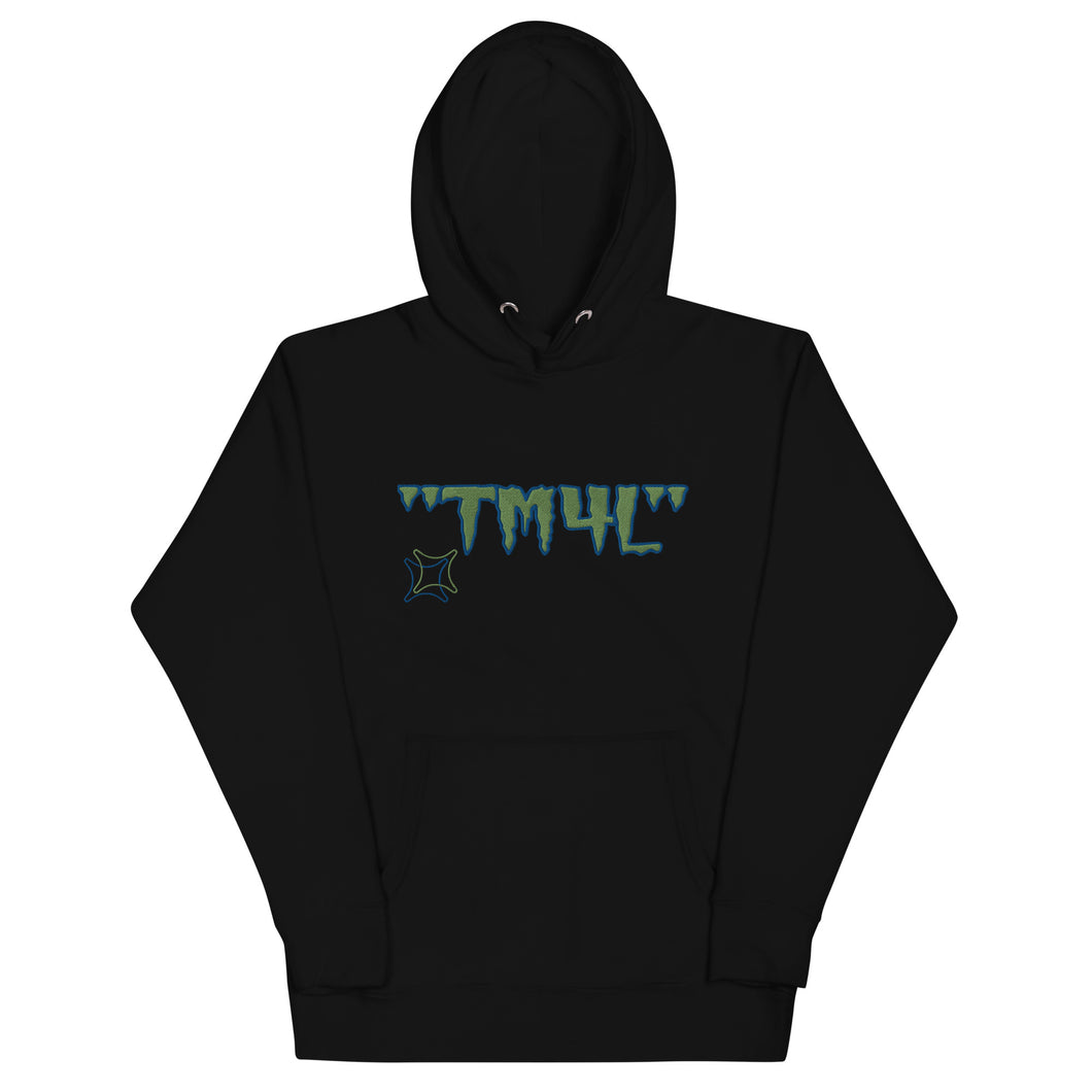 TM4L Hoodie ON SALE ( Kiwi Green Letters & Royal Blue Outline )