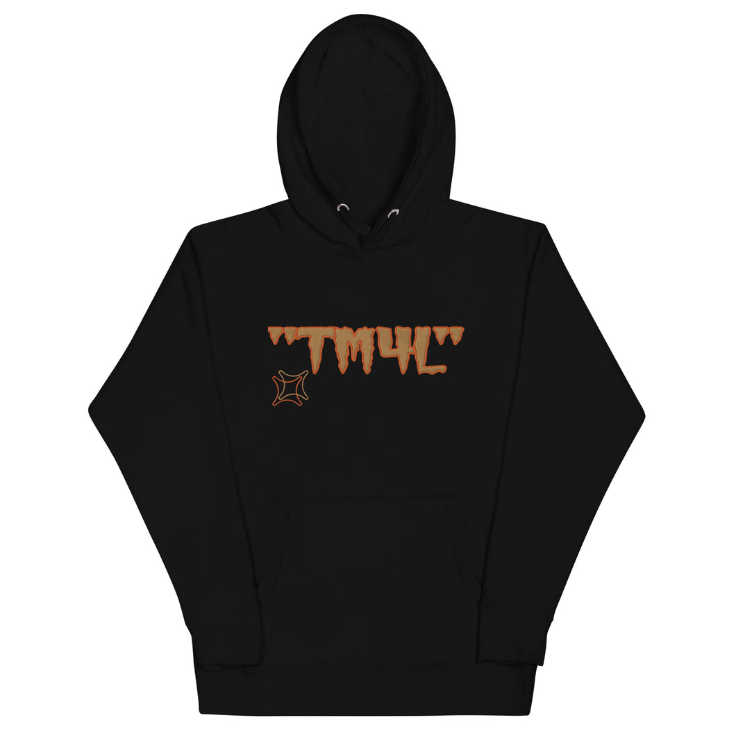 TM4L Hoodie ON SALE ( Orange Letters & Old Gold Outline )