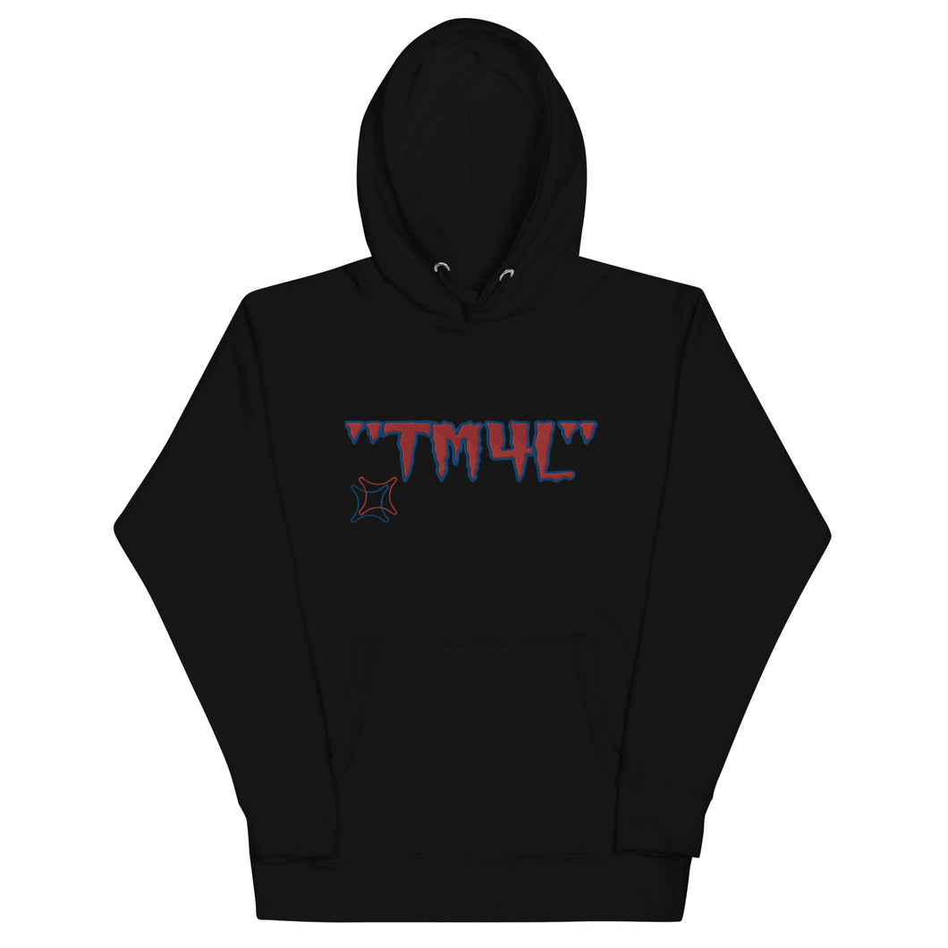 TM4L Hoodie ON SALE ( Red Letters &Royal Blue Outline )