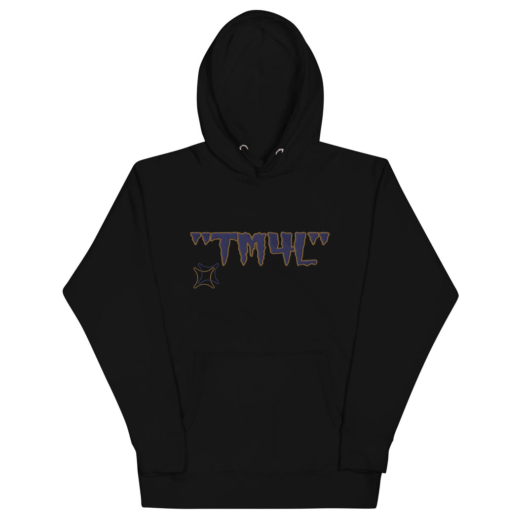 TM4L Hoodie ON SALE ( Navy Blue Letters & Old Gold Outline )