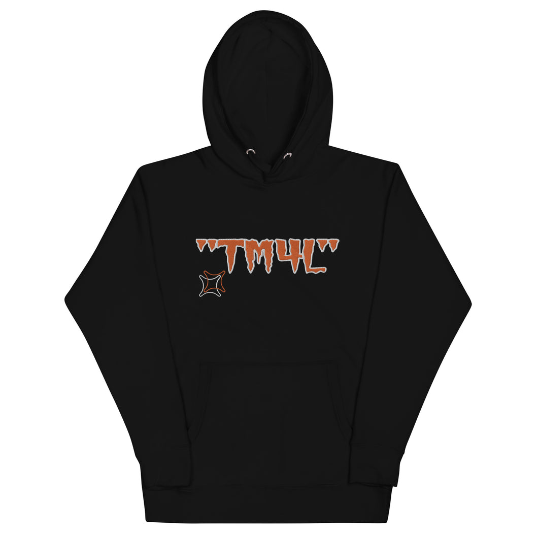 TM4L Hoodie ON SALE ( Orange Letters & White Outline )