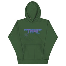 Load image into Gallery viewer, TM4L Hoodie ON SALE ( Purple Letters &amp; Powder Blue Outline )
