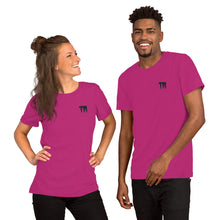 Load image into Gallery viewer, TM Short-Sleeve T-Shirt ( Black Letters &amp; Purple Outline )
