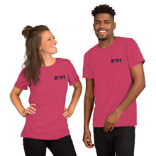 Load image into Gallery viewer, 93 TM 11 Short-Sleeve T-Shirt ( Black Letters &amp; Blue Outline )
