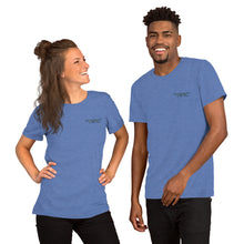 Load image into Gallery viewer, TM4L Short-Sleeve T-Shirt ( Grey Letters &amp; Blue Outline )
