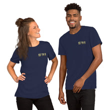 Load image into Gallery viewer, 93 TM 11 Short-Sleeve T-Shirt ( Grey Letters &amp; Gold Outline )
