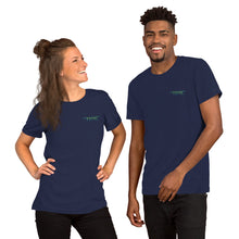 Load image into Gallery viewer, TM4L Short-Sleeve T-Shirt ( Green Letters &amp; Blue Outline )
