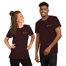 Load image into Gallery viewer, 93 TM 11 Short-Sleeve T-Shirt ( Maroon Letters &amp; Gold Outline )
