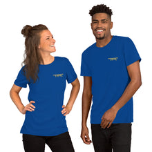 Load image into Gallery viewer, TM4L Short-Sleeve T-Shirt ( Grey Letters &amp; Gold Outline )
