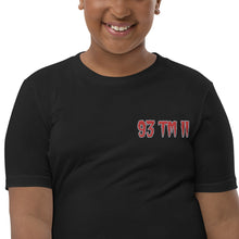 Load image into Gallery viewer, 93 TM 11 Youth Short Sleeve T-Shirt ( Red Letters &amp; Grey Letters )
