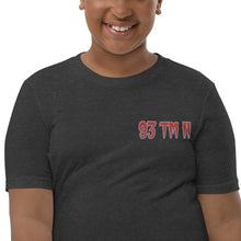 Load image into Gallery viewer, 93 TM 11 Youth Short Sleeve T-Shirt ( Red Letters &amp; Grey Letters )
