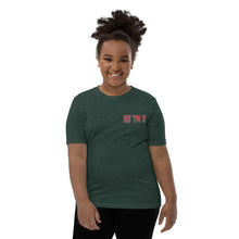 Load image into Gallery viewer, 93 TM 11 Youth Short Sleeve T-Shirt ( Red Letters &amp; Grey Letters )

