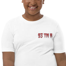 Load image into Gallery viewer, 93 TM 11 Youth Short Sleeve T-Shirt ( Red Letters &amp; Grey Letters )
